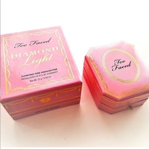 NIB Too Faced Diamond Light Highlighter in Fancy Pink Diamond.